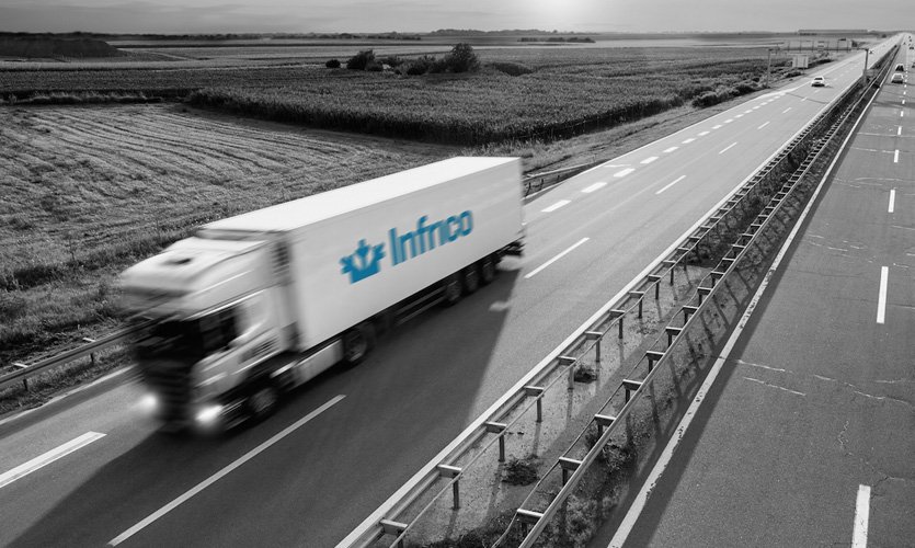 Aplicación marca Infrico a transportes